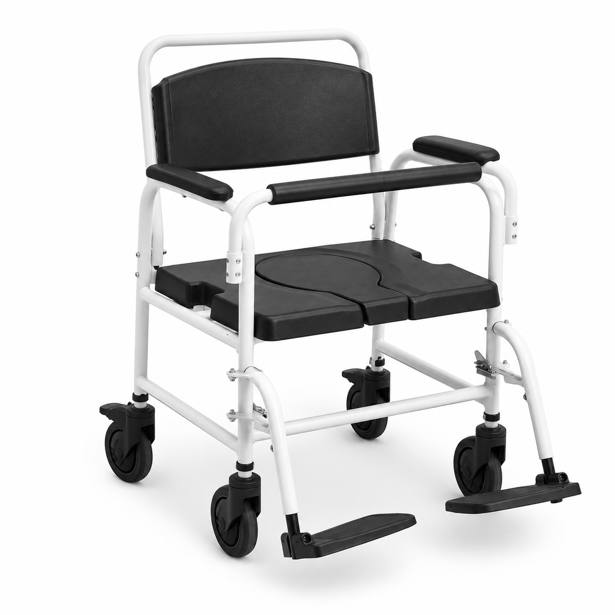 Commode Wheelchair Wider Size Aluminum