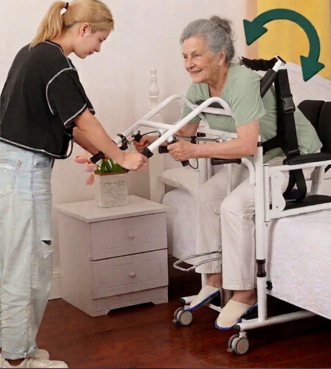 Hydraulic Lifting Commode Chair