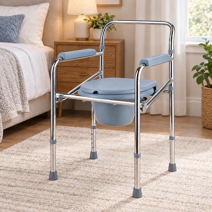 Commode Chair Standard Size Steel 2