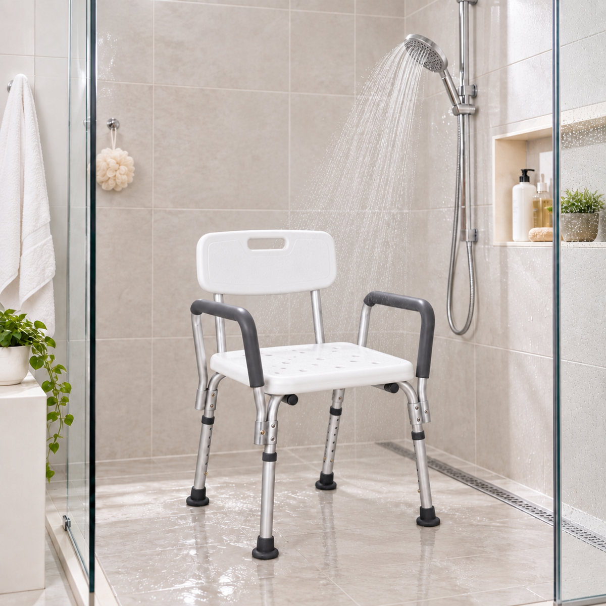 Shower Chair with handles