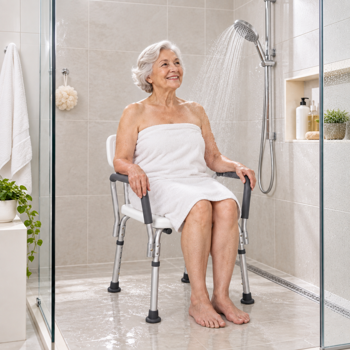 Shower Chair with handles