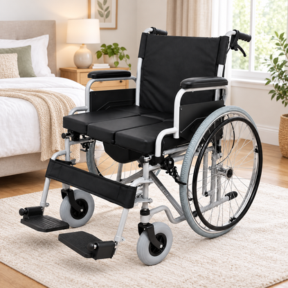 Commode Wheelchair Wide Size