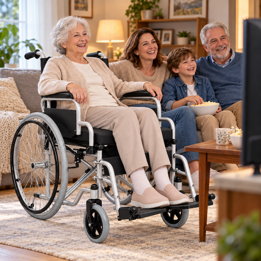 Commode Wheelchair Standard Size