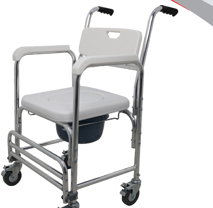 Commode Wheelchair Normal Size Aluminum