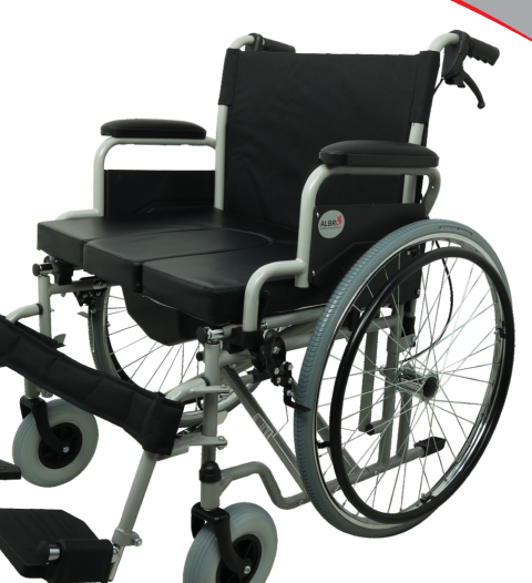 Commode Wheelchair Wide Size