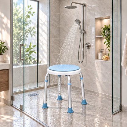 Aluminium Shower Chair with a disc seat