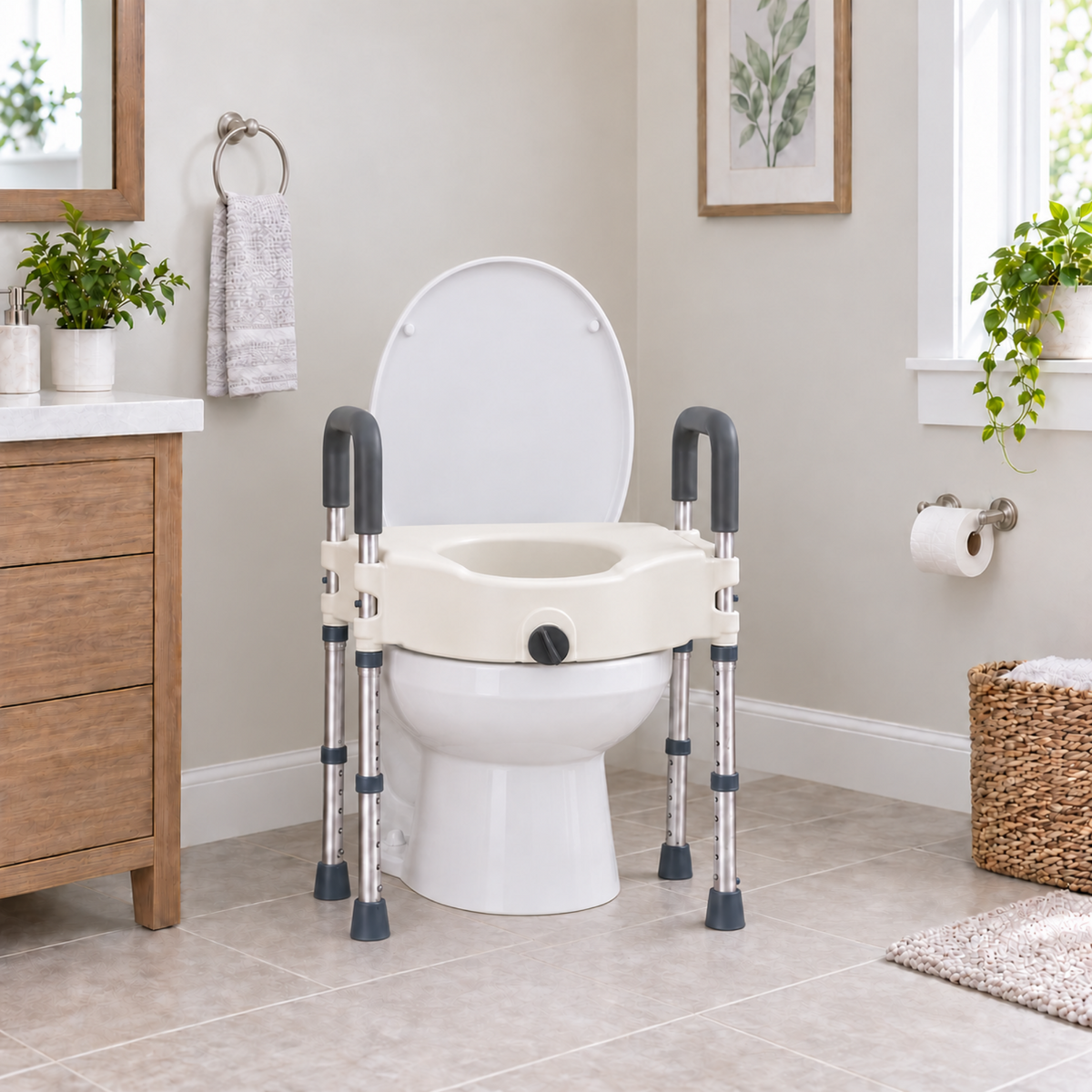 Raised Toilet with Legs