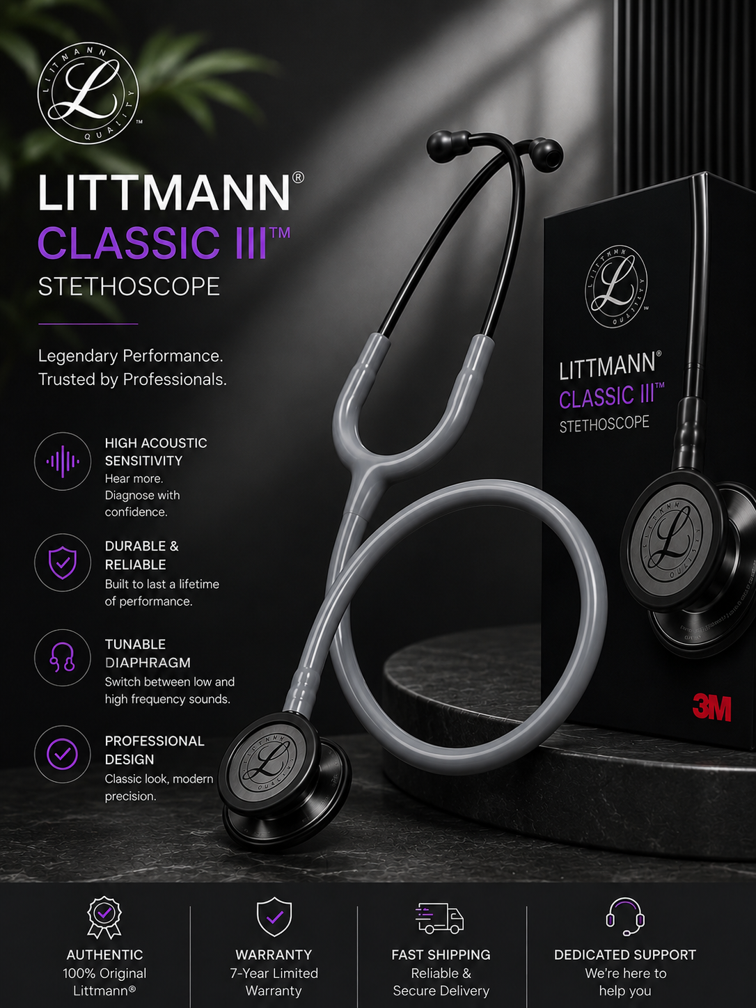 3M Littmann Stethoscope Classic III