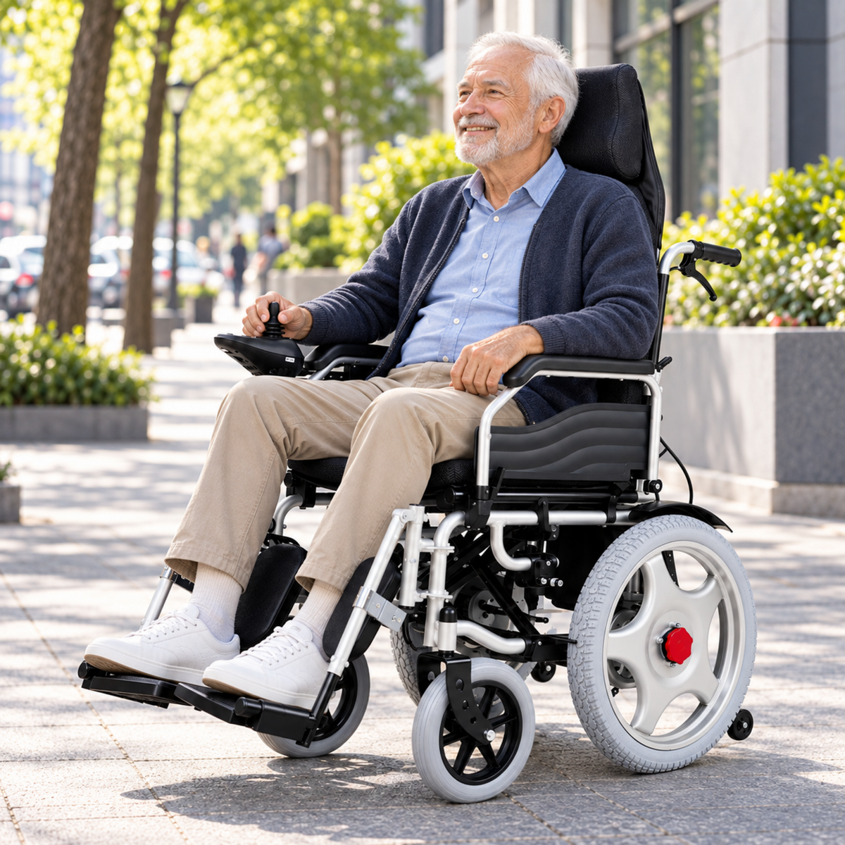 Reclining High Backrest Electric Wheelchair